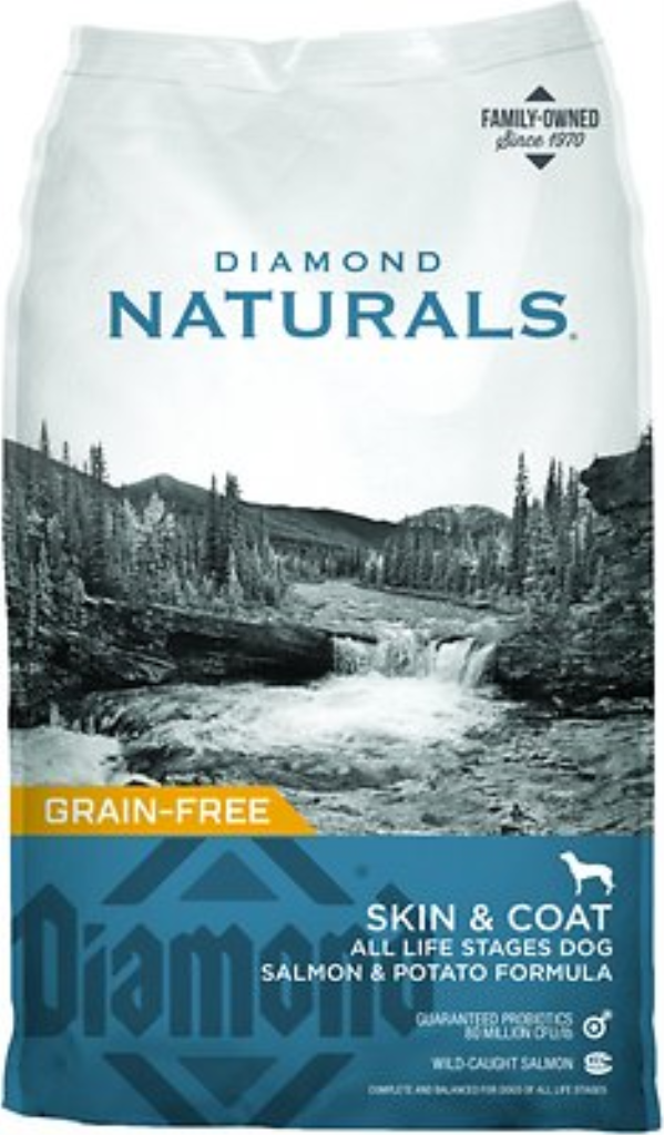 Diamond Naturals Skin & Coat Formula All Life Stages Grain-Free Dry Dog Food, 30-lb