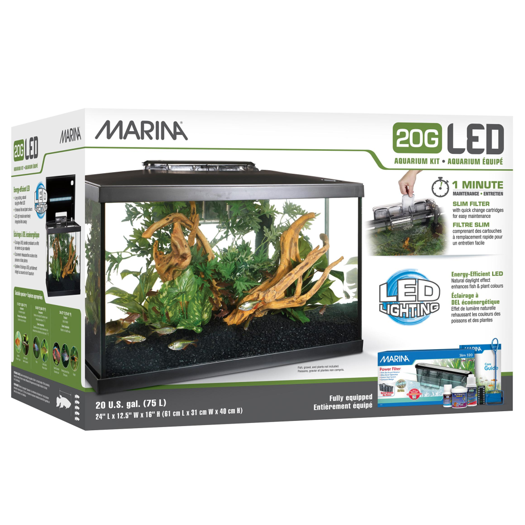 Marina LED Aquarium Kit, 20-gal