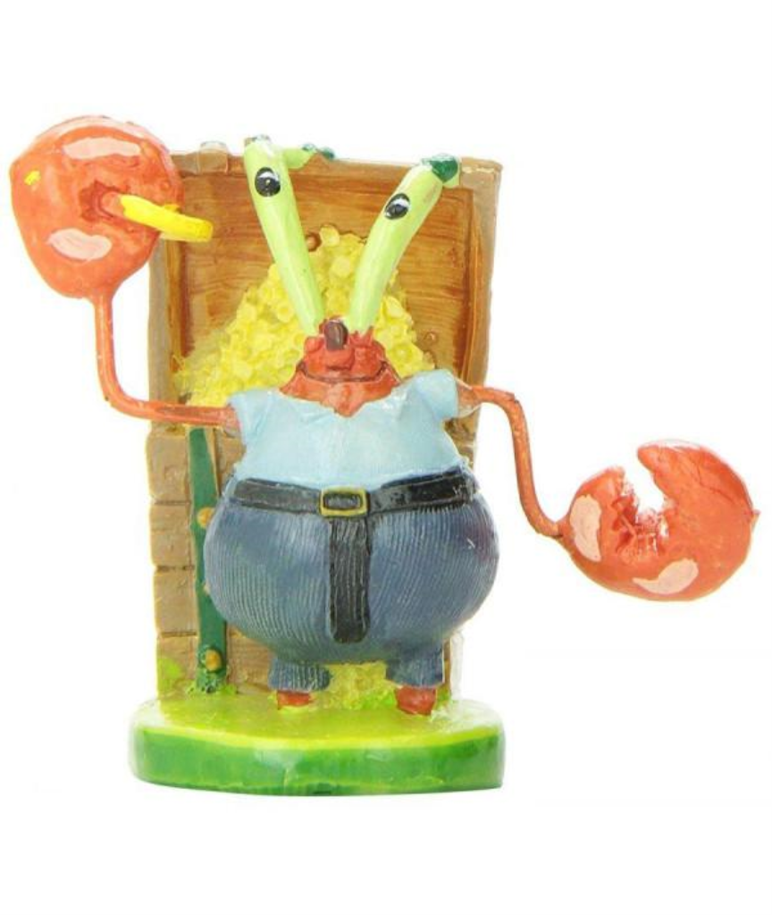 Penn-Plax SpongeBob SquarePants Mr. Krabs Aquarium Ornament