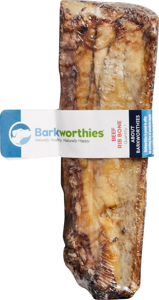 Barkworthies Beef Rib Bone Dog Treats
