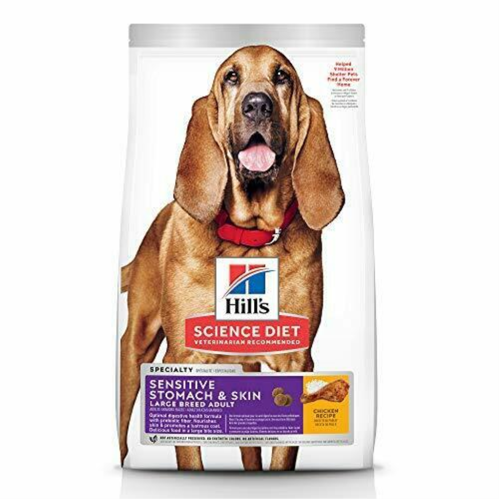 Hill's Science Diet Adult Sensitive Stomach & Skin Large Breed Dry Dog Food, Chicken, 30-lb