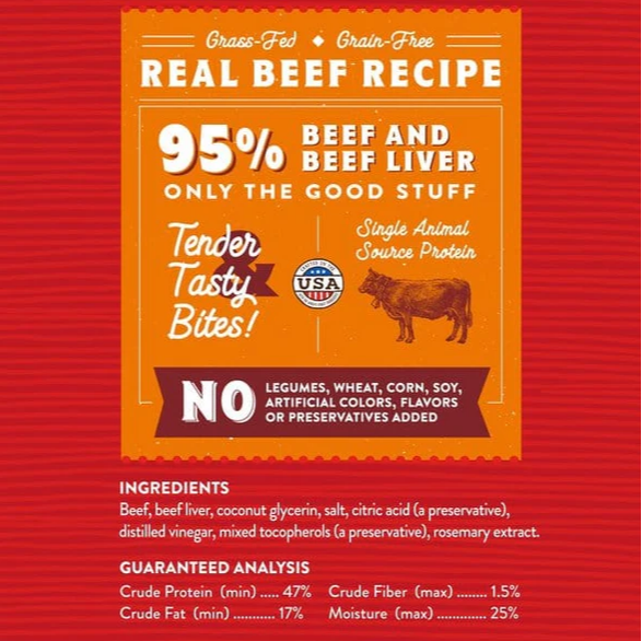 STELLA & CHEWY'S DOG JUST JERKY GRAIN FREE BEEF 6OZ