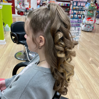 Up-Do - 1/2 up w/ Curls