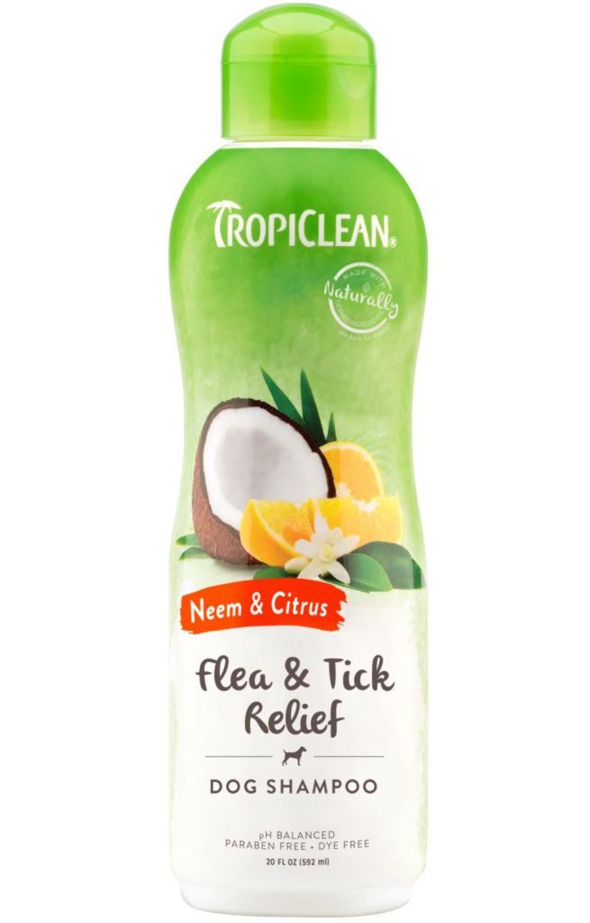 Tropiclean Neem & Citrus Flea & Tick Relief Dog Shampoo, 20-oz