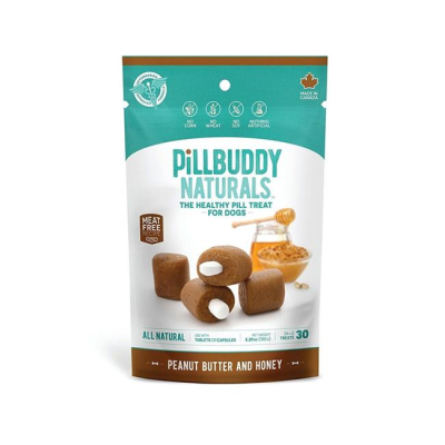 Presidio Pill Buddy Naturals Peanut Butter & Honey Pill Dog Treats, 5.29-oz