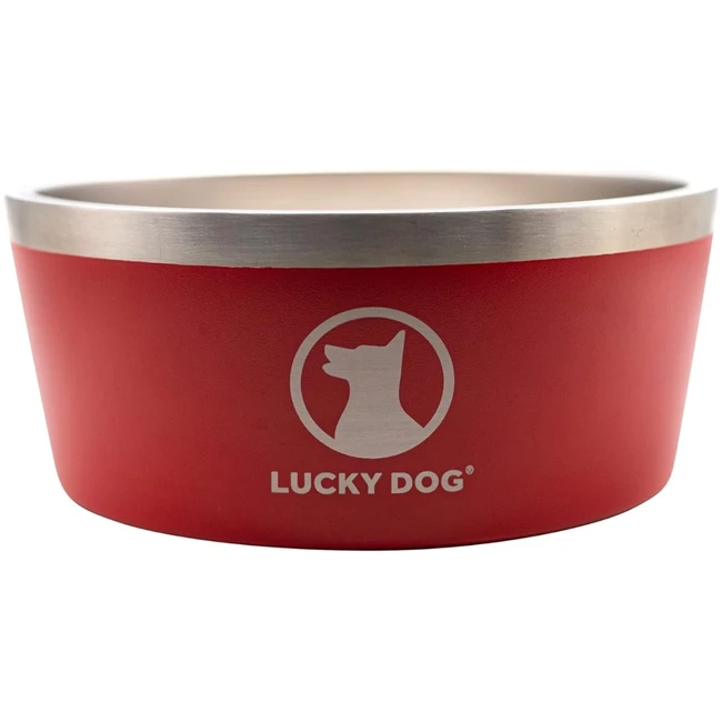 INDULGE SS DOG BOWL 100OZ RED SSBIC - Elston Hay & Grain Poway