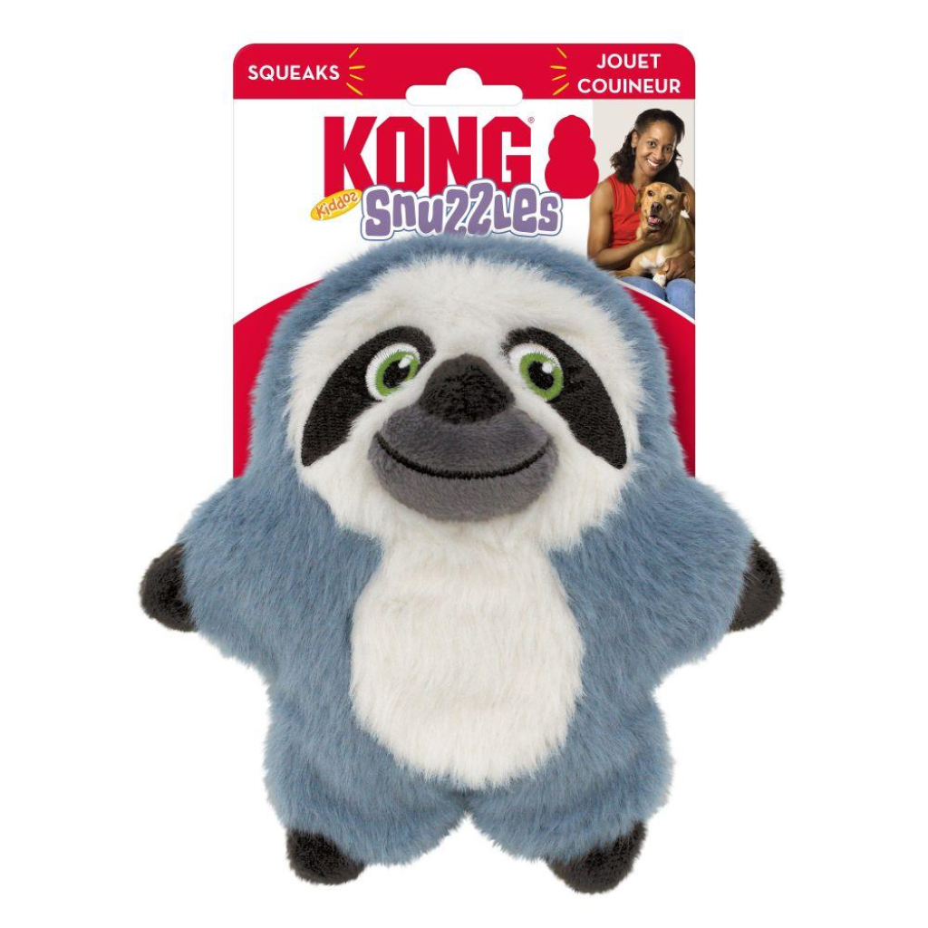 KONG Snuzzles Kiddos Sloth Dog Toy, Small