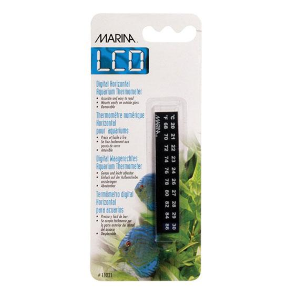 Marina Horizontal LCD Aquarium Thermometer