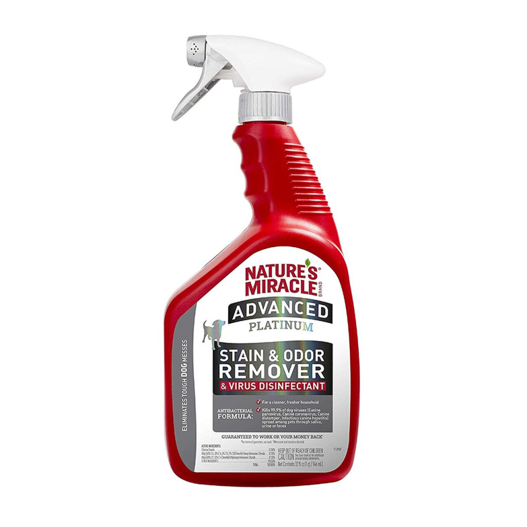 Nature's Miracle Advanced Platinum Dog Stain & Odor Eliminator Spray, 32-oz