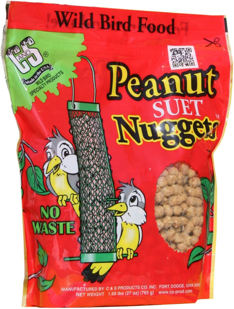 C&S Peanut Suet Nuggets Wild Bird Food, 1.68-lb