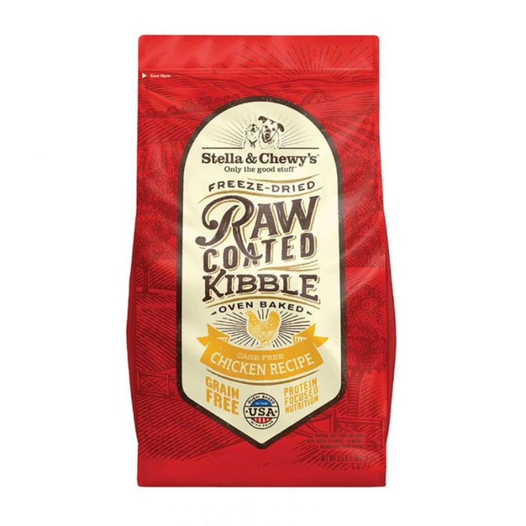 Stella & Chewy's Raw Coated Kibble Chicken Recipe Grain-Free Dry Dog Food, 22-lb