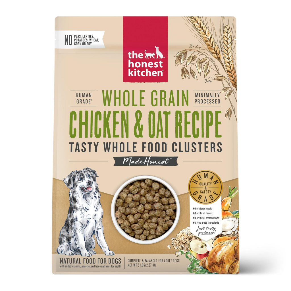 The Honest Kitchen Whole Food Clusters Chicken & Oat Dry Dog Food, 5-lb