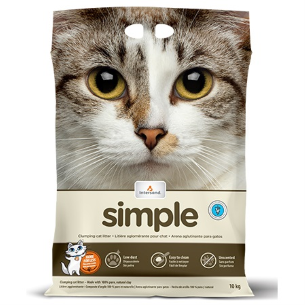 Intersand Simple Cat Litter, 40-lb|18-kg
