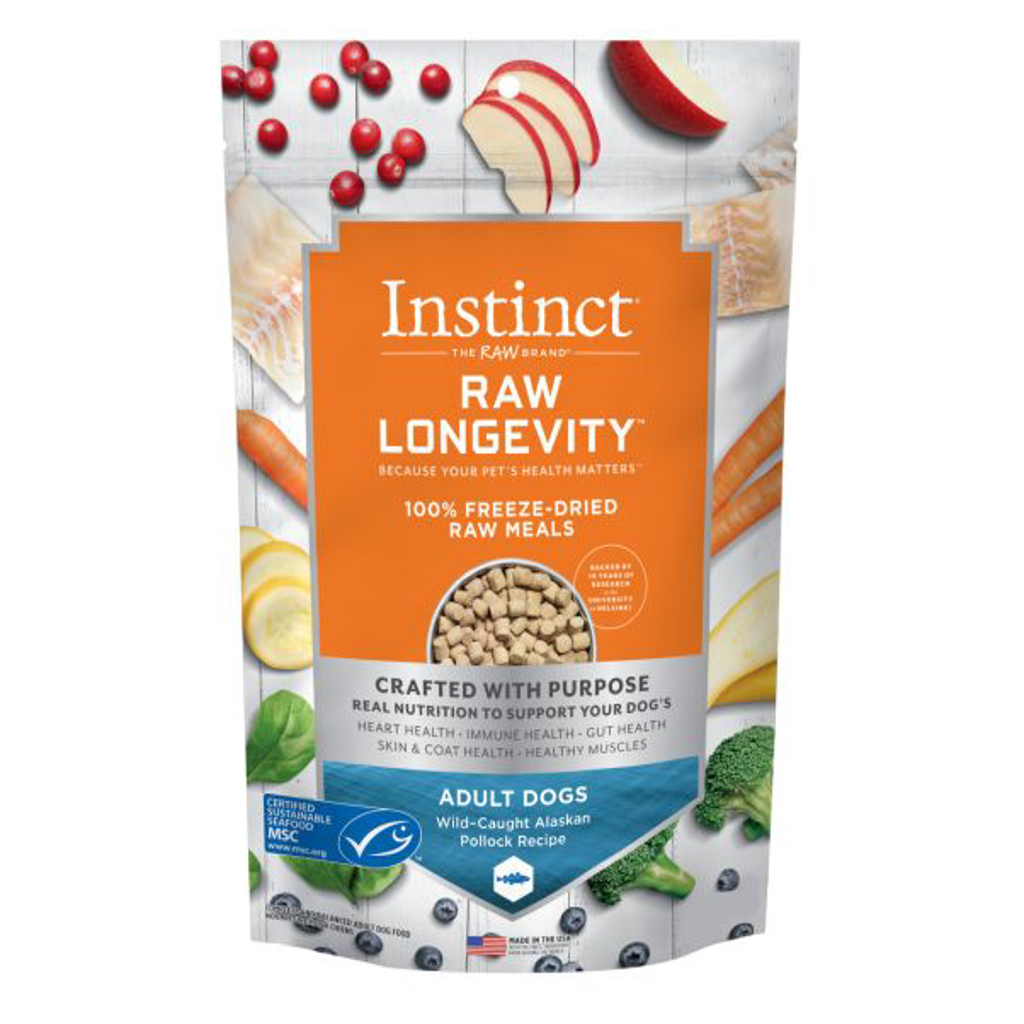 Instinct Raw Freeze Dried Meals Pollock Dog 24oz