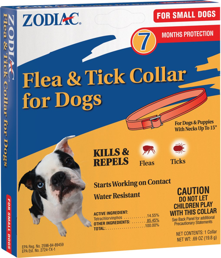 Zodiac Flea & Tick Collar for Small Dogs, 15-in
