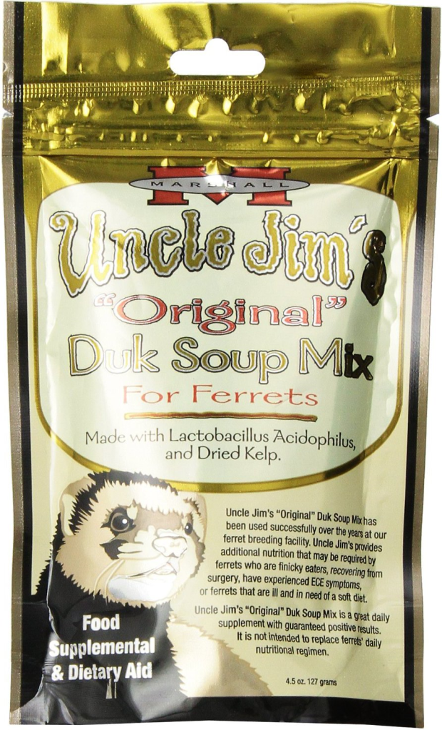 Marshall Uncle Jim's Original Duk Soup Mix Food Supplement & Dietary Aid for Ferrets, 4.5-oz