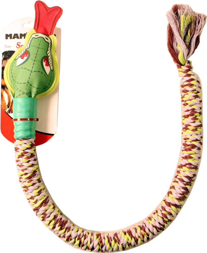 Mammoth SnakeBiter with Squeaky Head Dog Toy, Small, 28-in