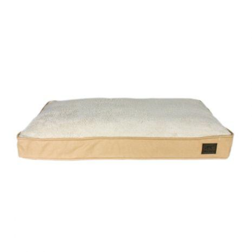 Tall Tails Dream Chaser Cushion Dog Bed, Khaki, Large