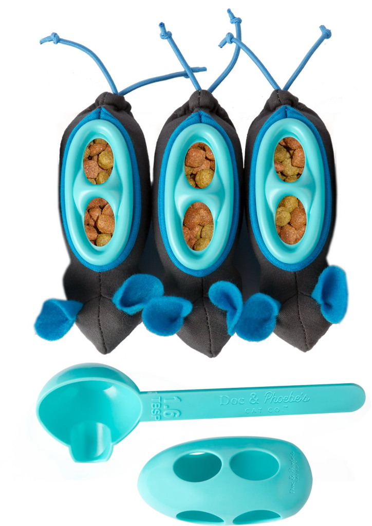 Doc & Phoebe's Indoor Hunting Cat Feeder Kit, 3-pk