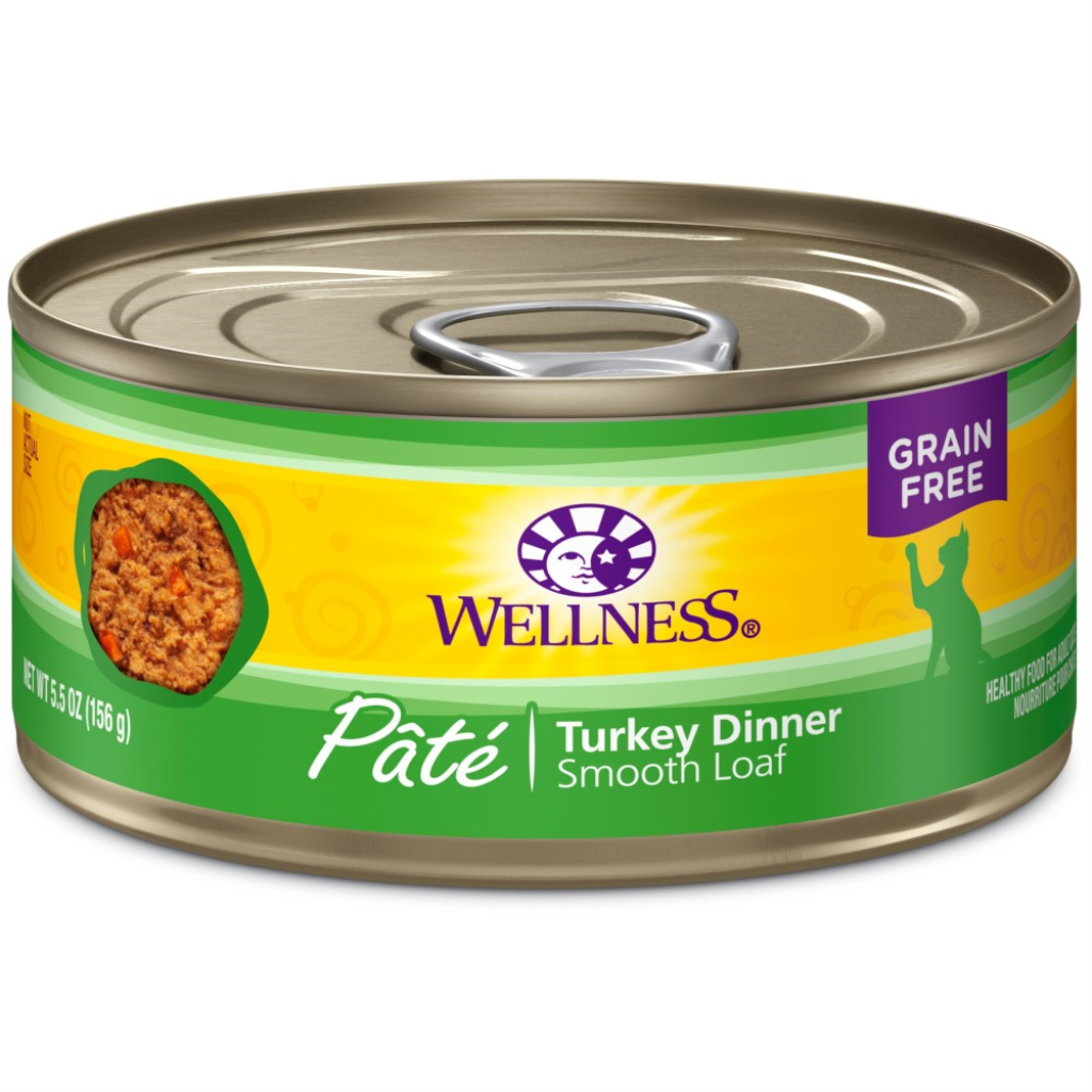 Wellness Complete Health Pate Turkey Formula Grain-Free Wet Cat Food Cans, 5.5-oz