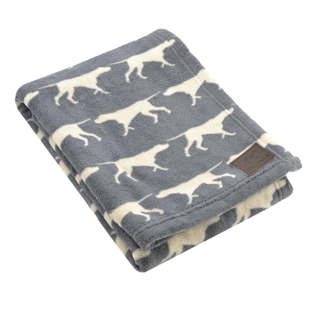 Tall Tails Grey Icon Fleece Dog Blanket, 30 x 40
