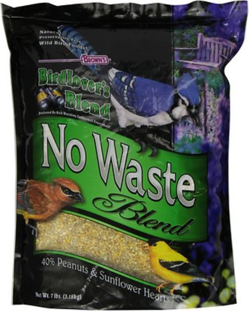 Brown's Bird Lover's Blend No Waste Blend Wild Bird Food, 7-lb