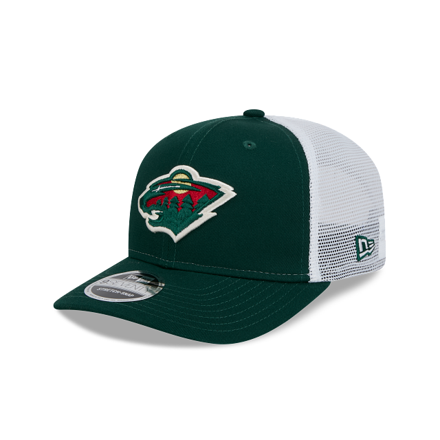 Minnesota Wild Green and White Trucker 9Seventy Stretch Snap Hat