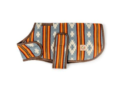 Chilly Dog Denim Sunset Blanket Coat, Large