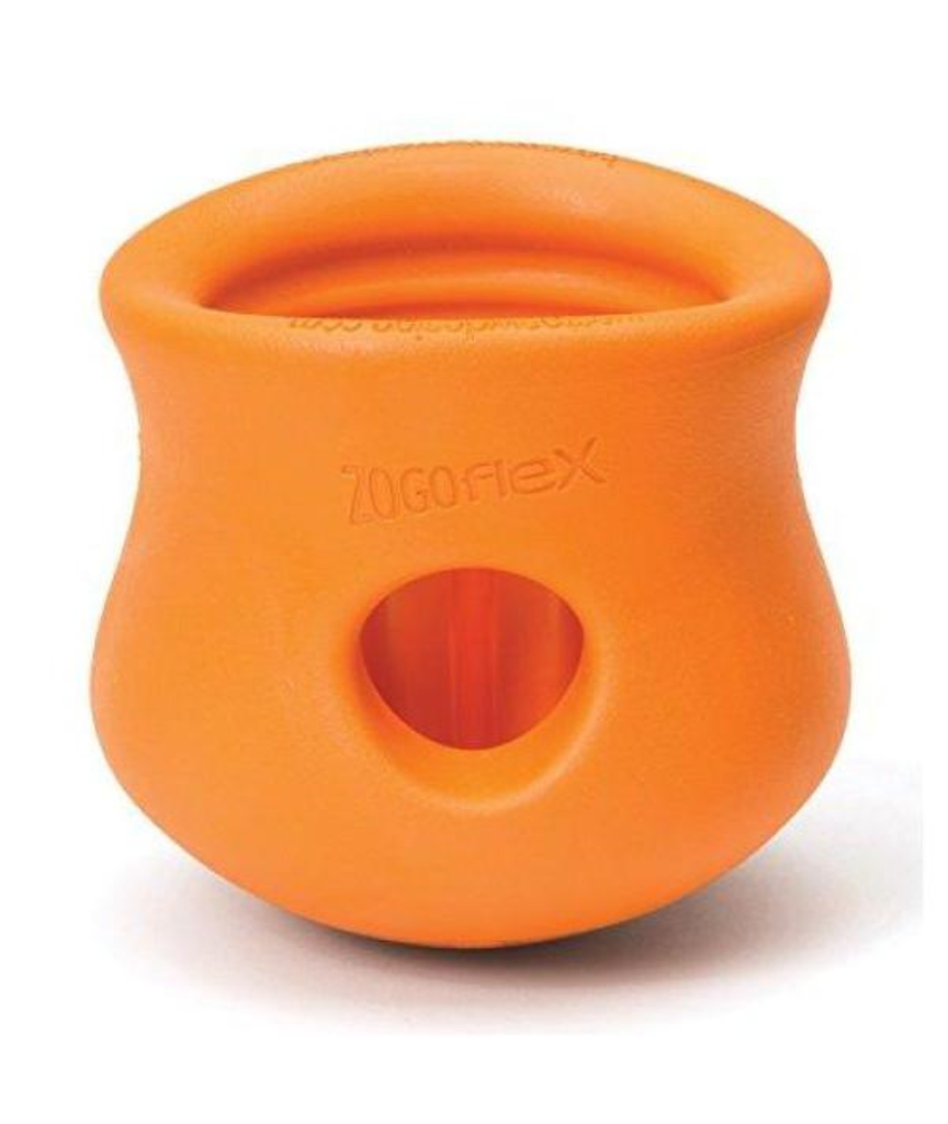 West Paw Zogoflex Toppl Dog Toy, Tangerine, Large