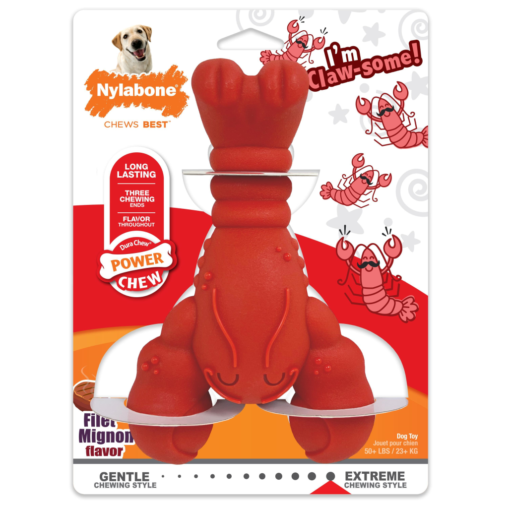 Nylabone Power Chew Lobster Dog Toy, X-Large
