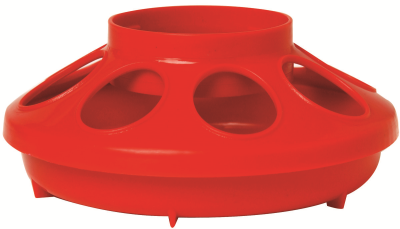 FEEDER CHICK JAR BASE QUART RED 806 