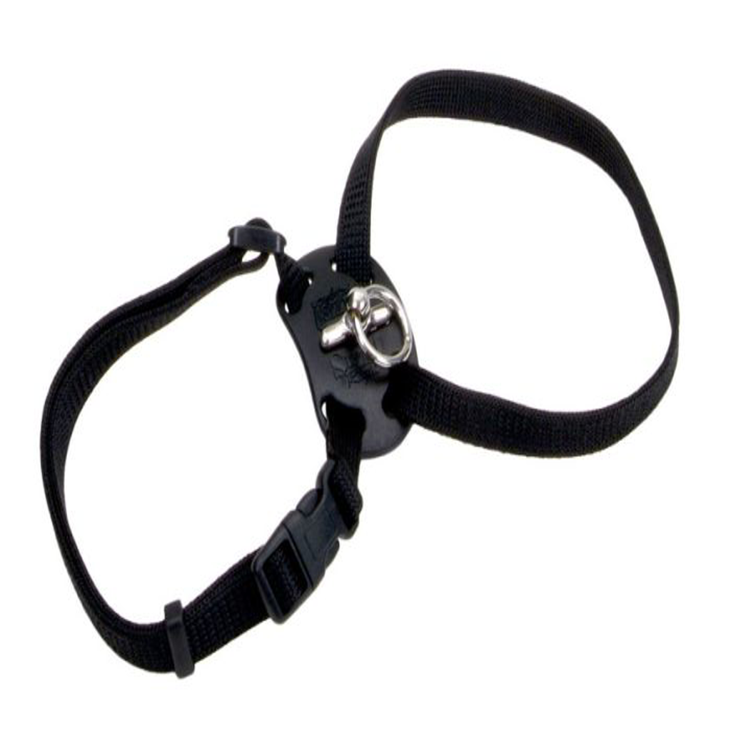 Size Right Snag Proof Adjustable Nylon Harness Black Cat 1pc 3/8inx12-18in