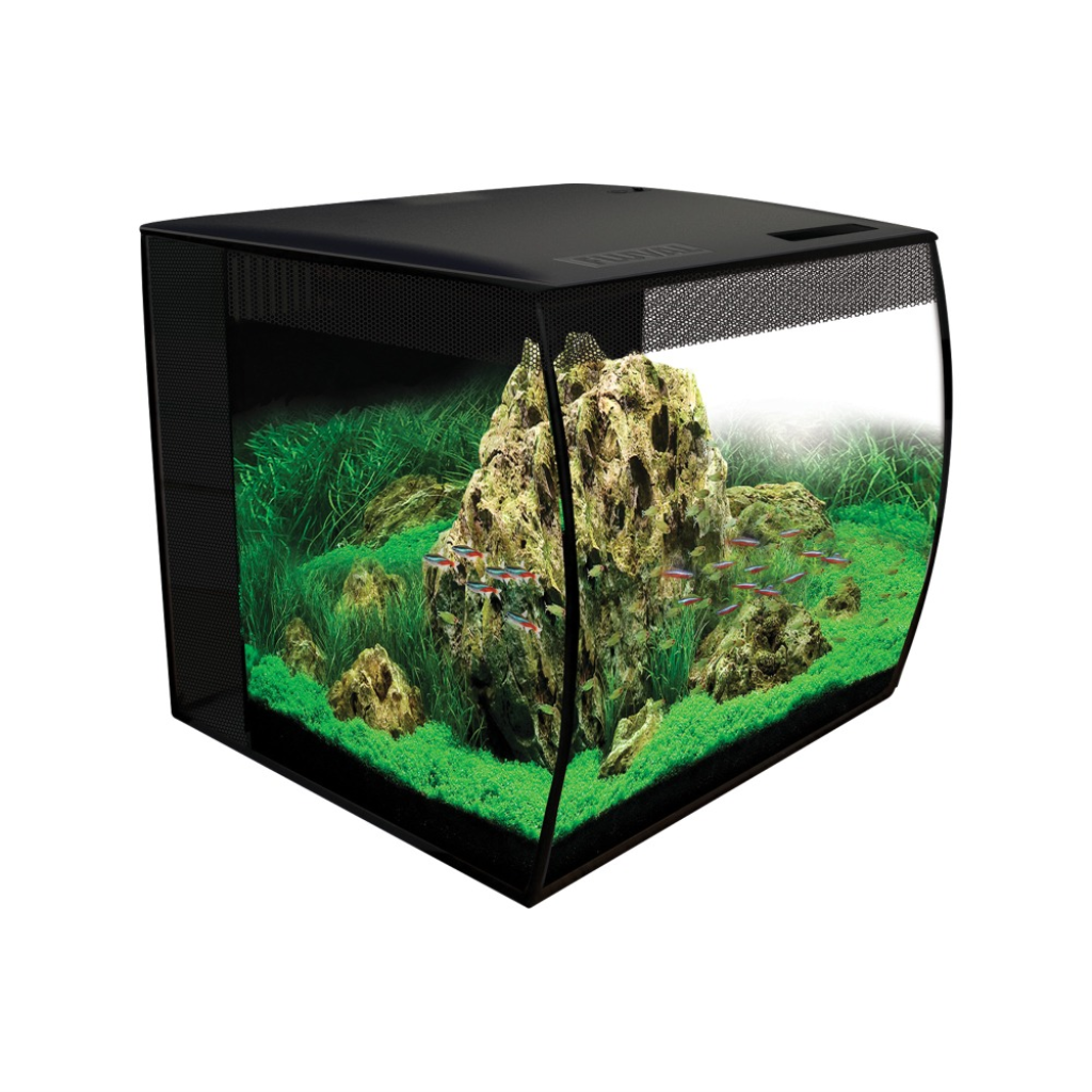Fluval Flex Aquarium Kit, Black, 15-gal
