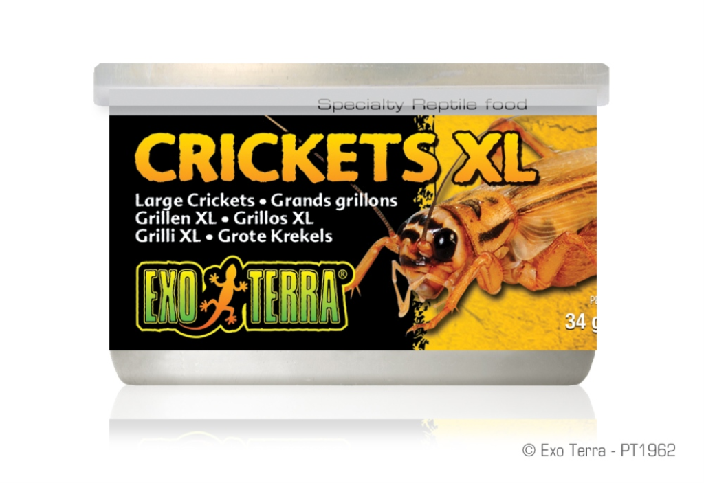 Exo Terra Large Crickets Reptile Food, 1.2-oz jar