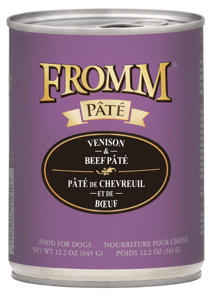 Fromm Venison & Beef Pate Canned Dog Food, 12.2-oz