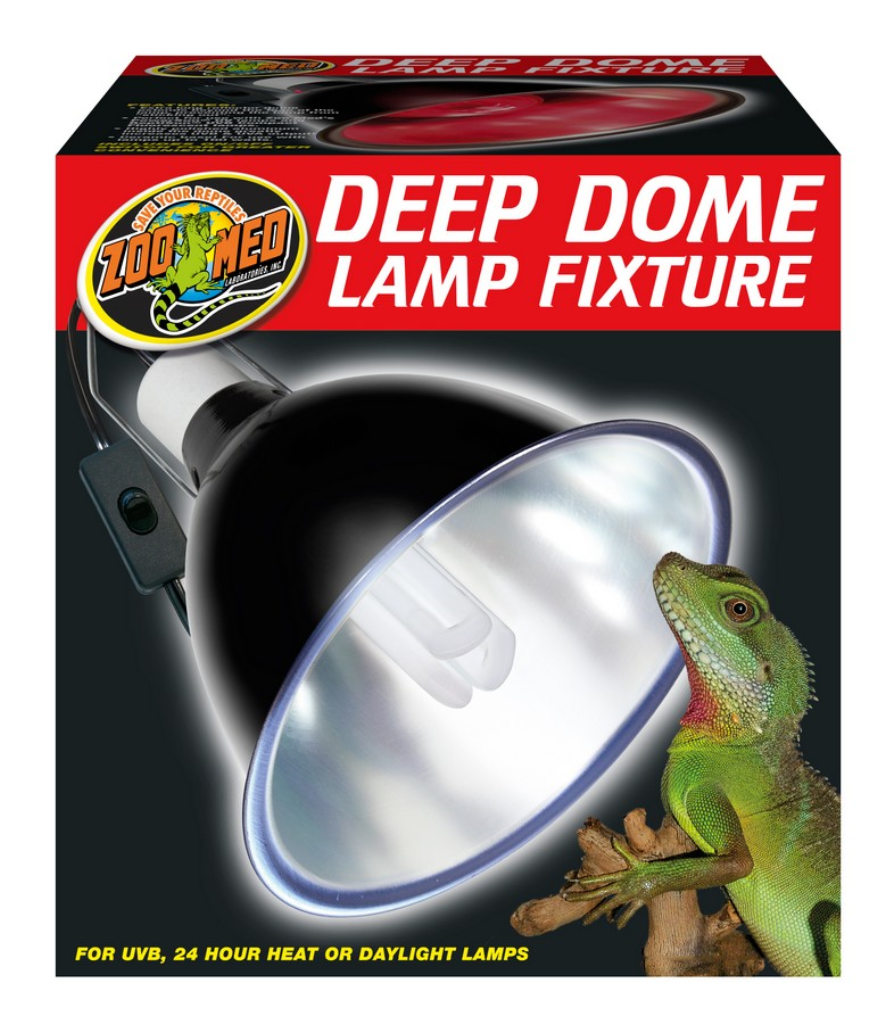 Zoo Med Deep Dome Reptile Lamp Fixture, 8.5-in