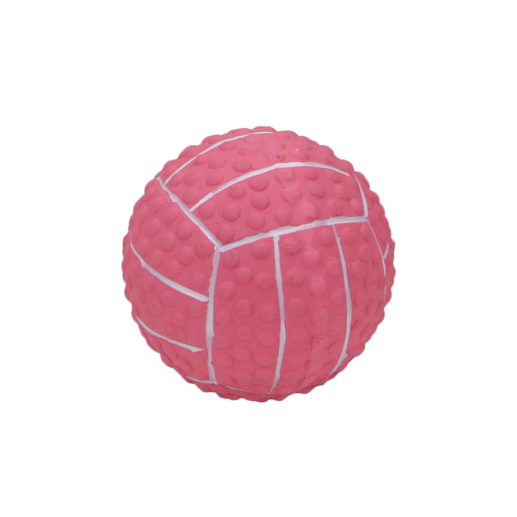 Li'l Pals Latex Soccer Ball Dog Toy, Pink, Small