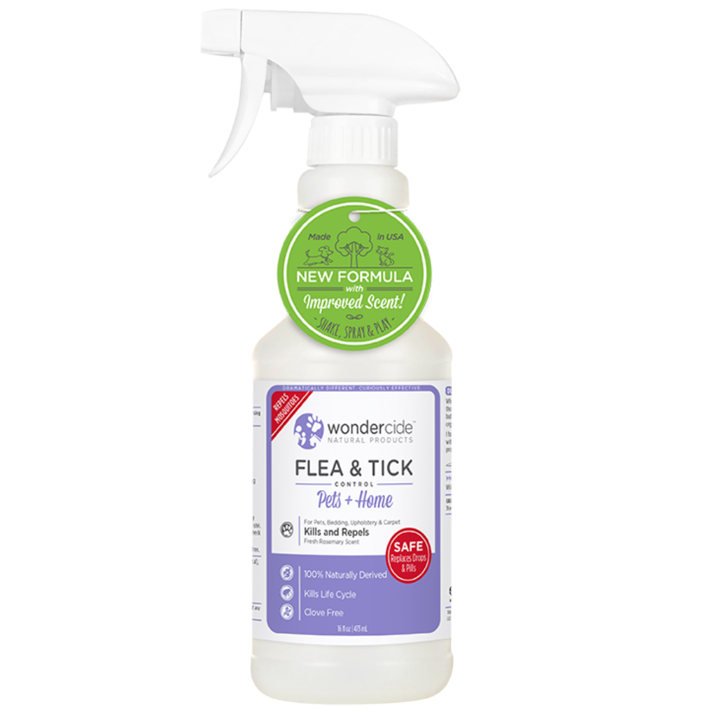 Wondercide 'FLEA & TICK' Natural Flea, Tick & Mosquito Control for Dogs, Cats & Home - Rosemary Scent, 16-oz