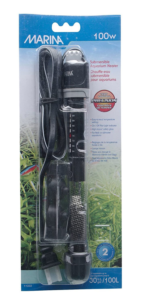 Marina Submersible Aquarium Heater, 100-watt