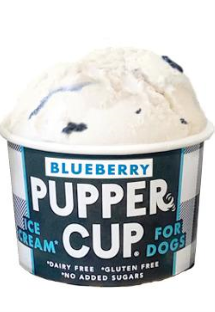 The Pupper Cup Blueberry Ice Cream for Dogs, 3-oz