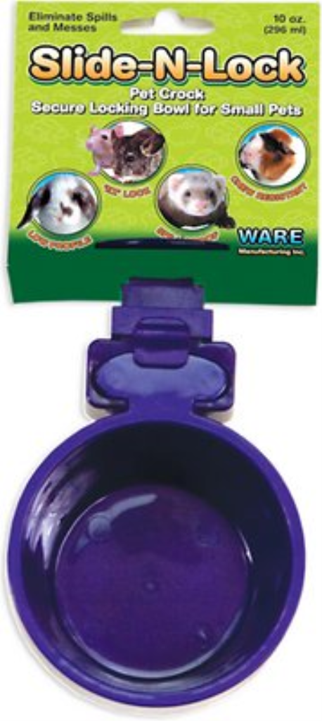 Ware Slide-N-Lock Small Animal Bowl, Small