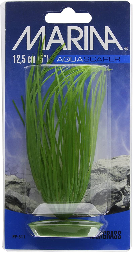 Marina Aquascaper Hairgrass Plastic Aquarium Plant, 8-in