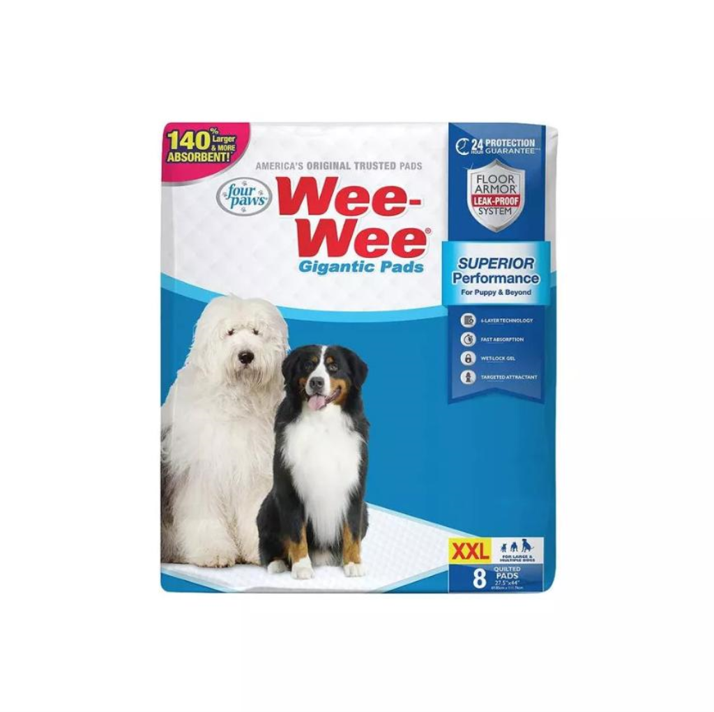Four Paws Gigantic Wee-Wee Dog Training Pads, 8-pk
