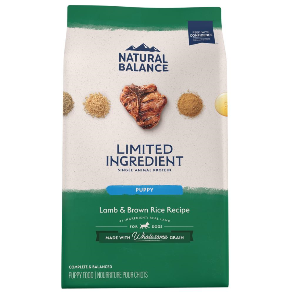 Natural Balance Limited Ingredient Lamb & Brown Rice Recipe Puppy Dry Dog Food, 12-lb