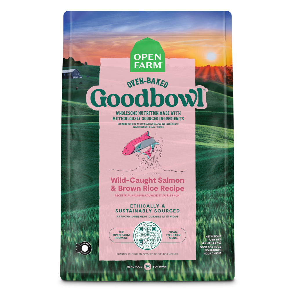 Open Farm Goodbowl Wild-Caught Salmon & Brown Rice Dry Dog Food, 3.5-lb
