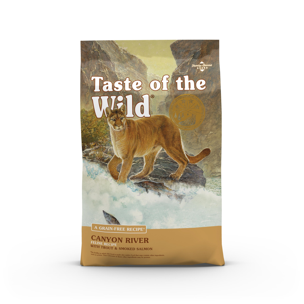 Taste of the Wild Canyon River with Trout & Smoked Salmon Grain-Free Dry Cat Food, 5-lb
