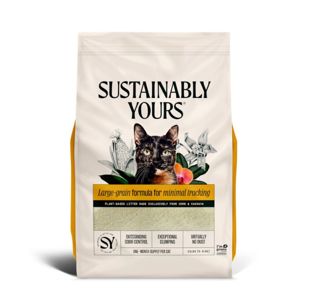 Sustainably Yours Large-Grain Formula Cat Litter, 13-lb