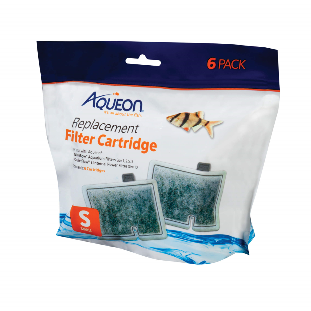 Aqueon Small Bow Filter Cartridge Replacement, 6-count