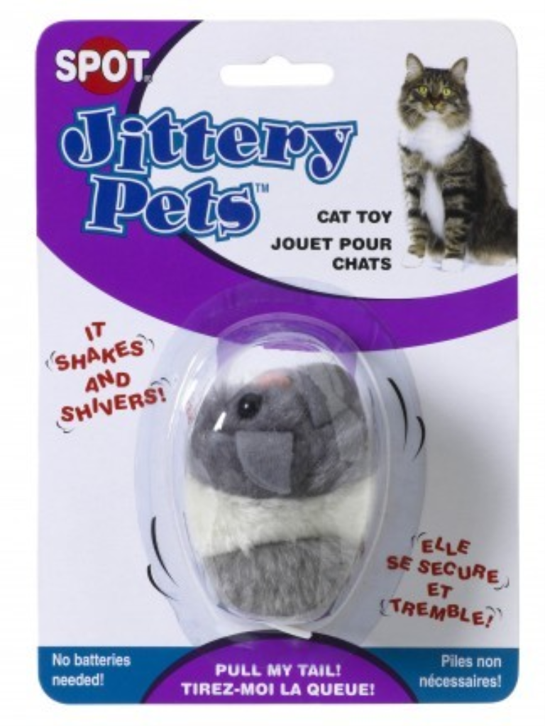 Ethical Pet Spot Plush Jittery Mouse Cat Toy, 3-In