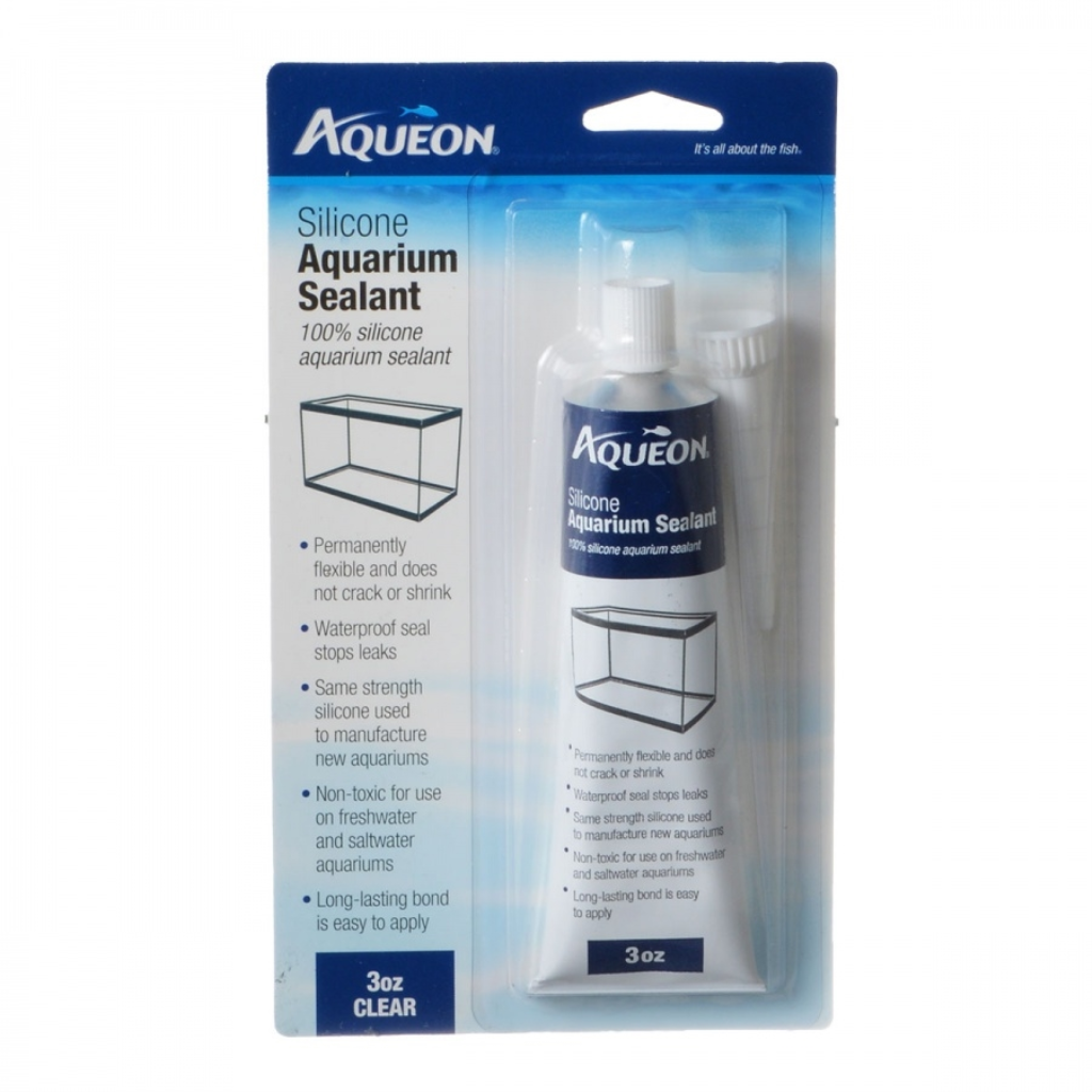 Aqueon Aquarium Silicone Sealant, Clear, 3-oz